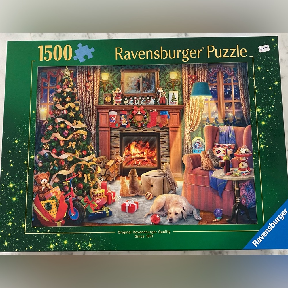 Ravensburger puzzle. Christmas. Put together once.